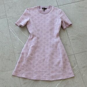 Elegant Pink Short Sleeve Dress